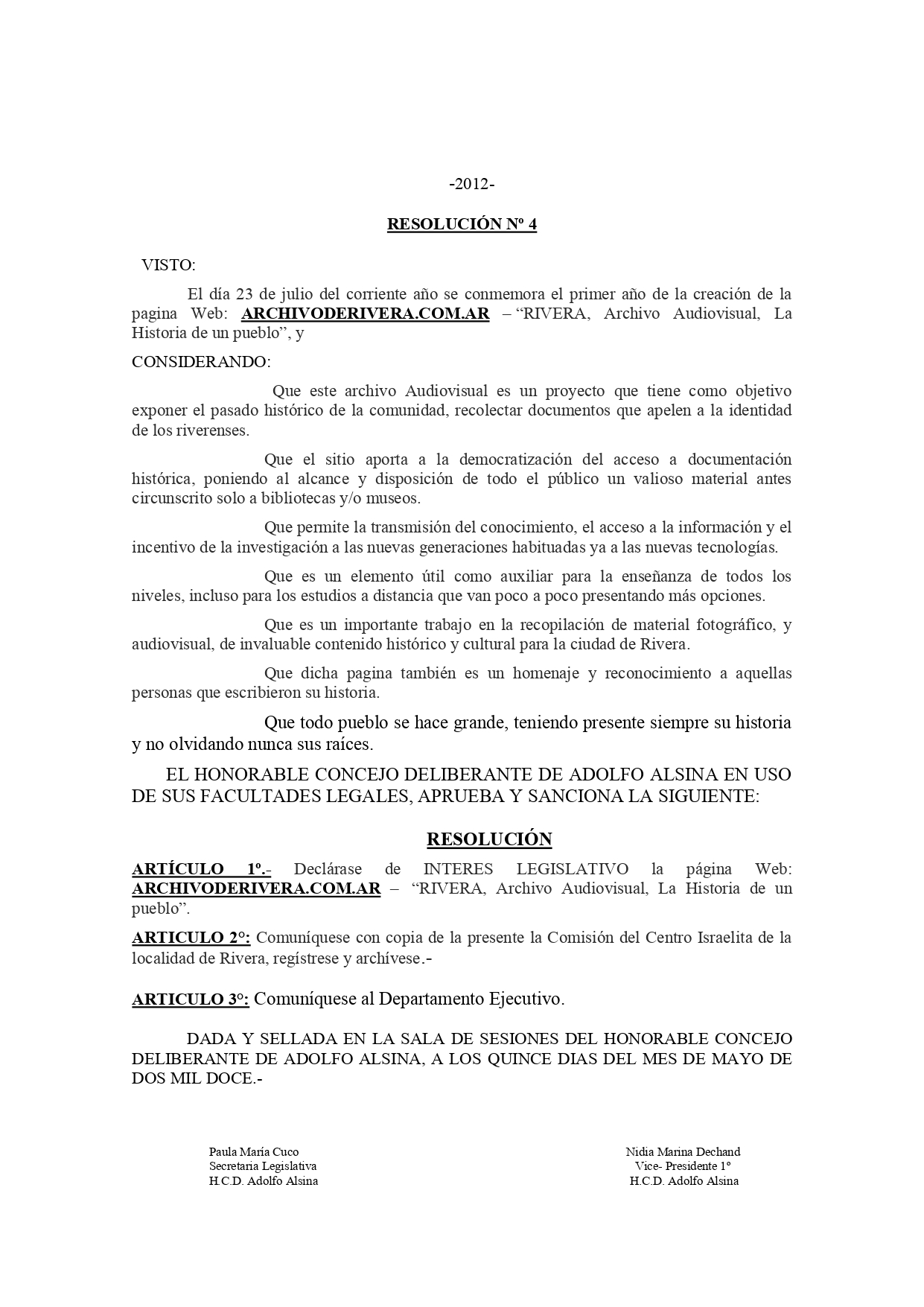 Int. Legislat. Pag. Web Rivera page 0001